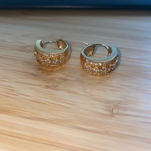 Gold plated hoop earrings